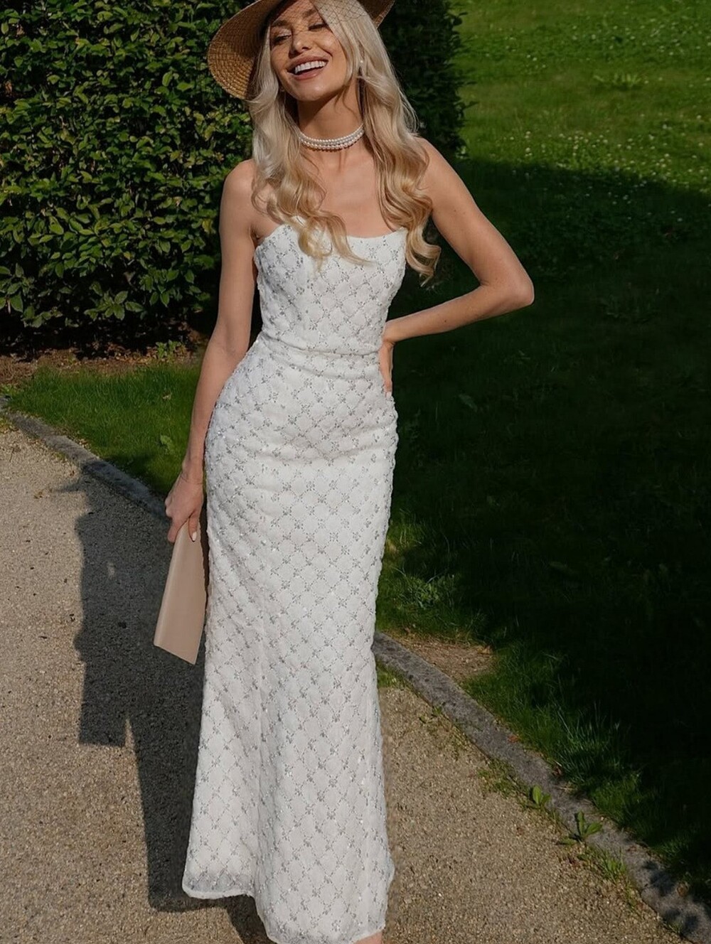 NWT Elliat Lola Embellished Strapless Gown